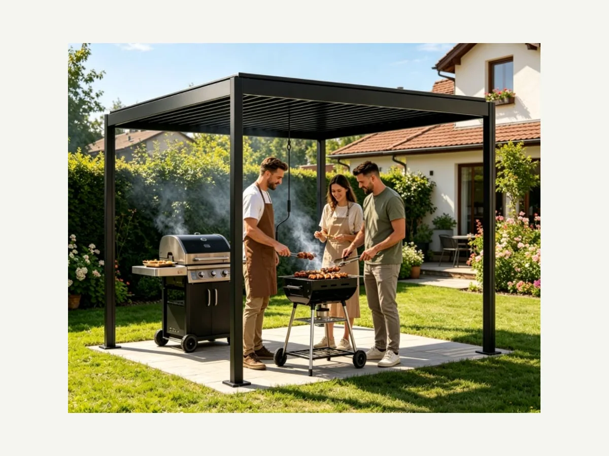 Aluminium Louvered Pergola HJX-PA2026005 wholesale product