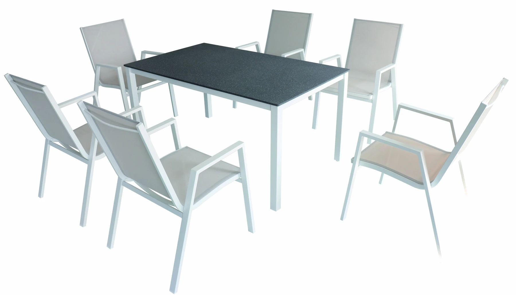 Six-Seat Outdoor Dining Set HJX-DS2026001