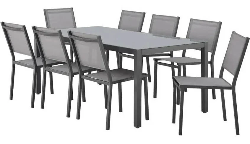Six-Chair Outdoor Patio Dining Set